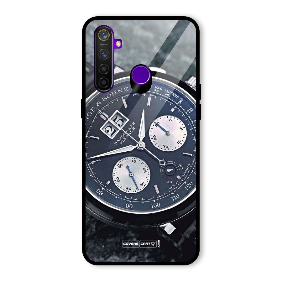 Classic Wrist Watch Glass Back Case for Realme 5 Pro