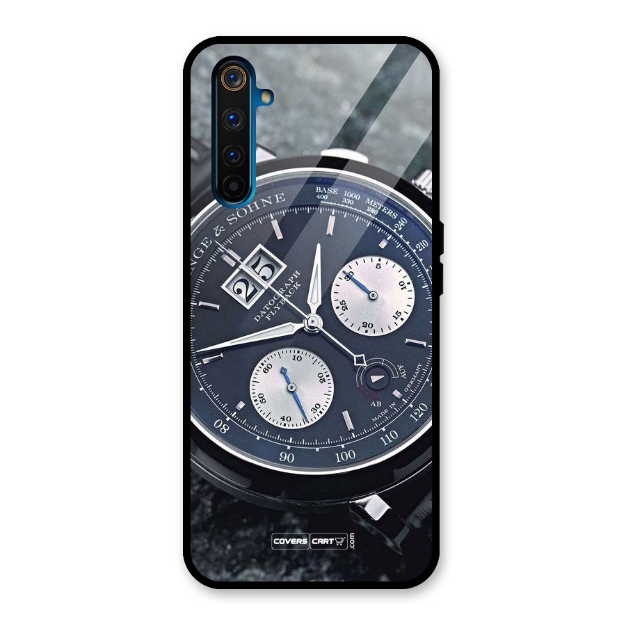 Classic Wrist Watch Glass Back Case for Realme 6 Pro