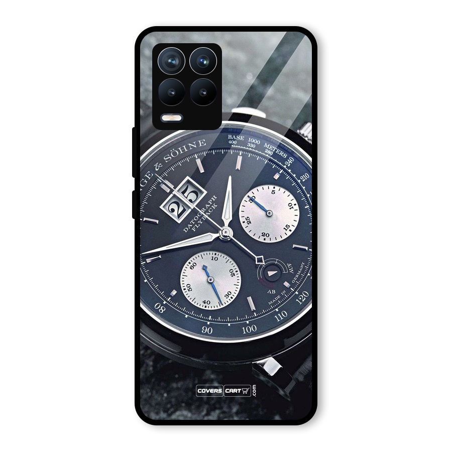 Classic Wrist Watch Glass Back Case for Realme 8 Pro