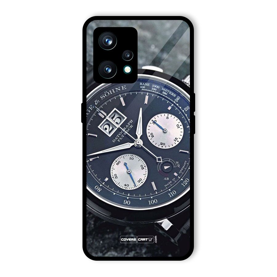 Classic Wrist Watch Glass Back Case for Realme 9 Pro Plus 5G