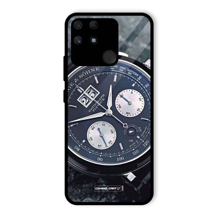 Classic Wrist Watch Glass Back Case for Realme Narzo 50A