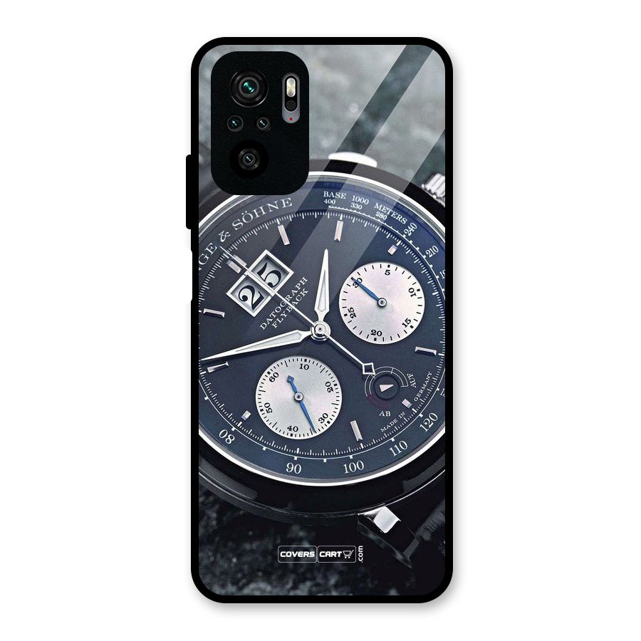 Classic Wrist Watch Glass Back Case for Redmi Note 10S