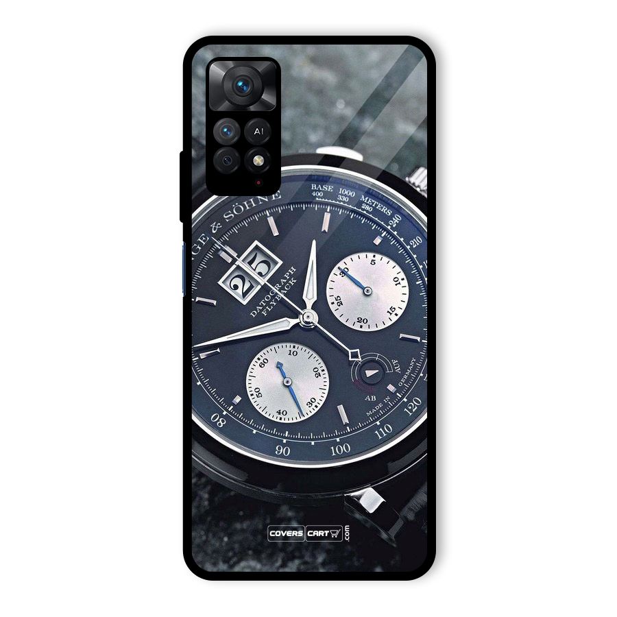 Classic Wrist Watch Glass Back Case for Redmi Note 11 Pro