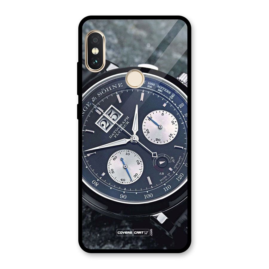 Classic Wrist Watch Glass Back Case for Redmi Note 5 Pro