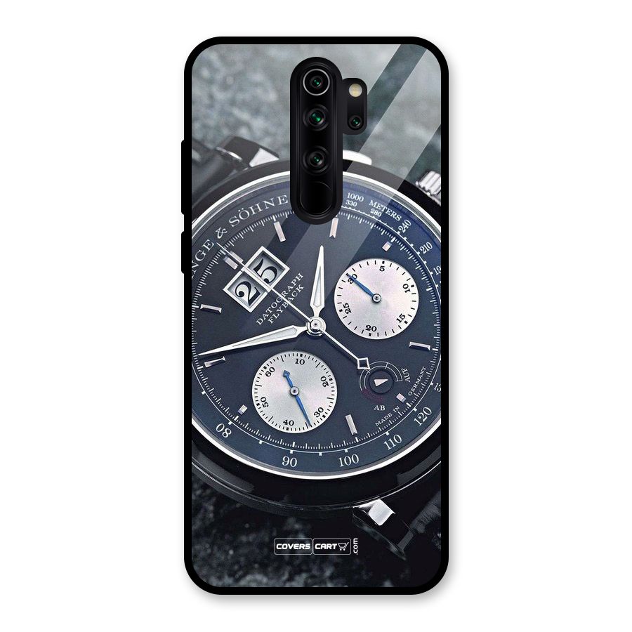 Classic Wrist Watch Glass Back Case for Redmi Note 8 Pro