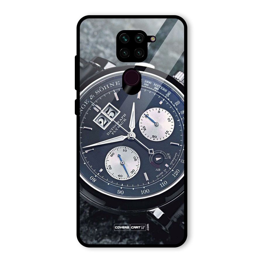 Classic Wrist Watch Glass Back Case for Redmi Note 9