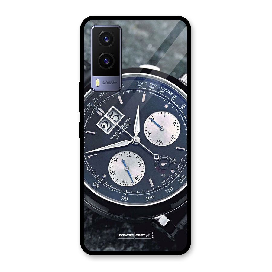 Classic Wrist Watch Glass Back Case for Vivo V21e 5G