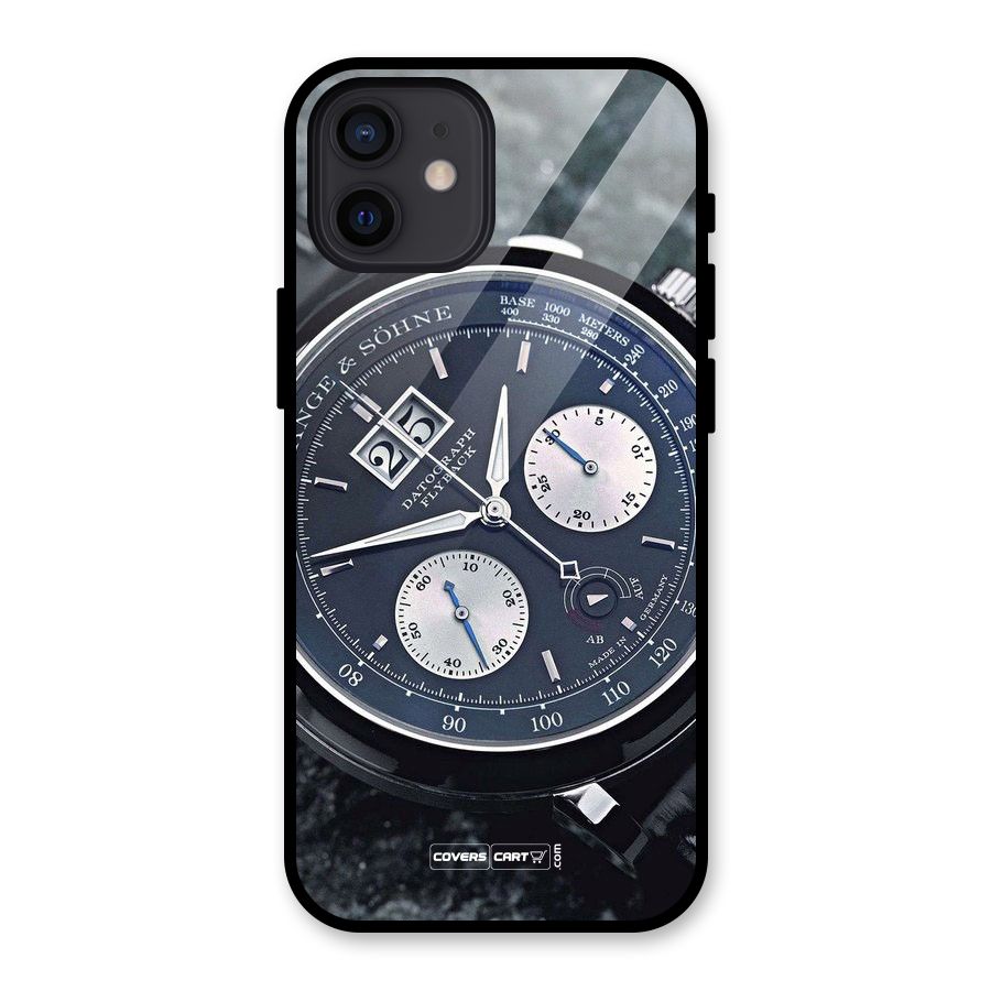 Classic Wrist Watch Glass Back Case for iPhone 12