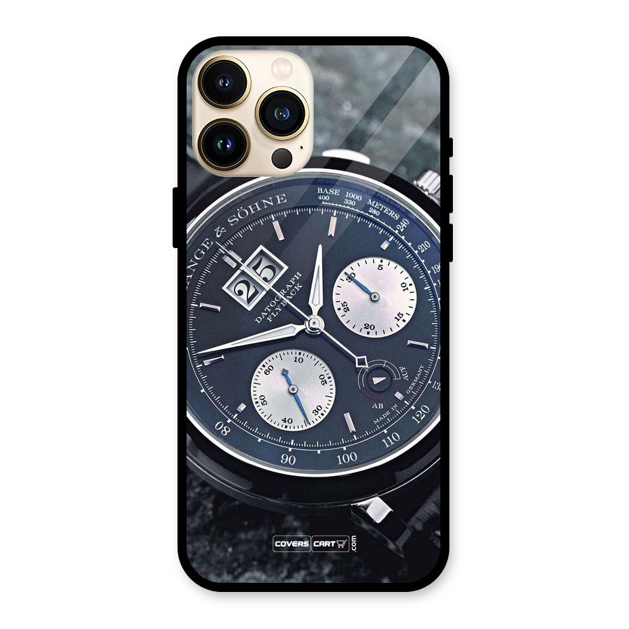 Classic Wrist Watch Glass Back Case for iPhone 13 Pro Max