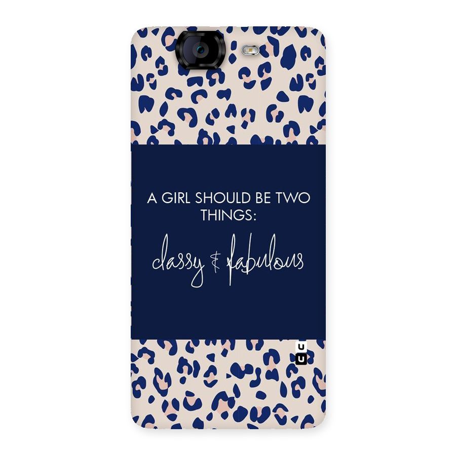 Classy and Fabulous Back Case for Canvas Knight A350