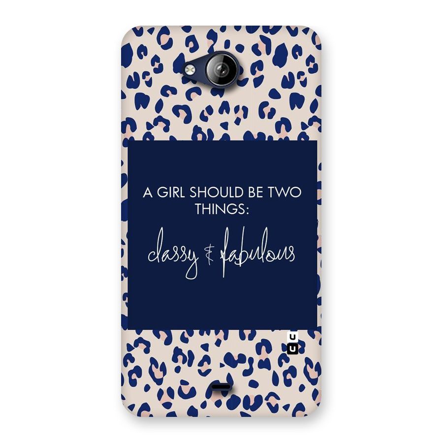 Classy and Fabulous Back Case for Canvas Play Q355