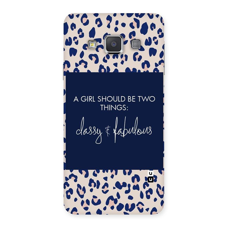 Classy and Fabulous Back Case for Galaxy A3