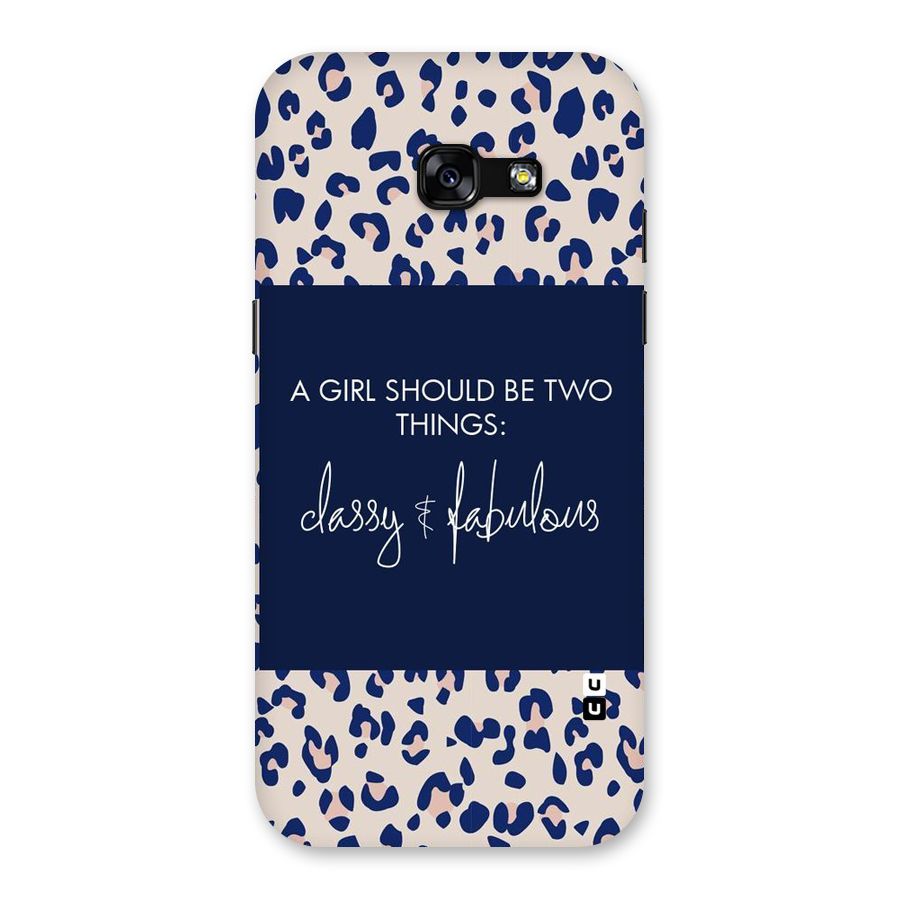 Classy and Fabulous Back Case for Galaxy A5 2017