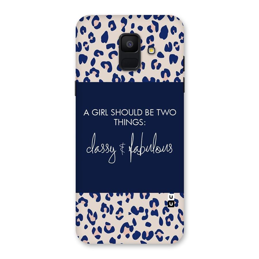 Classy and Fabulous Back Case for Galaxy A6 (2018)