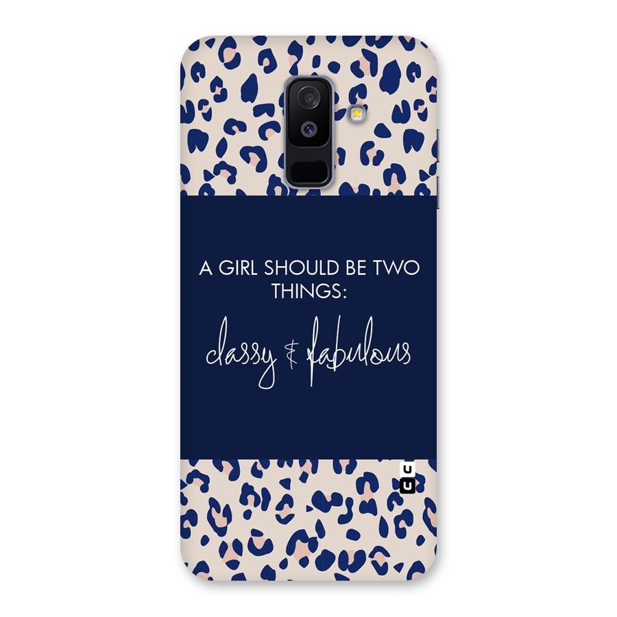 Classy and Fabulous Back Case for Galaxy A6 Plus