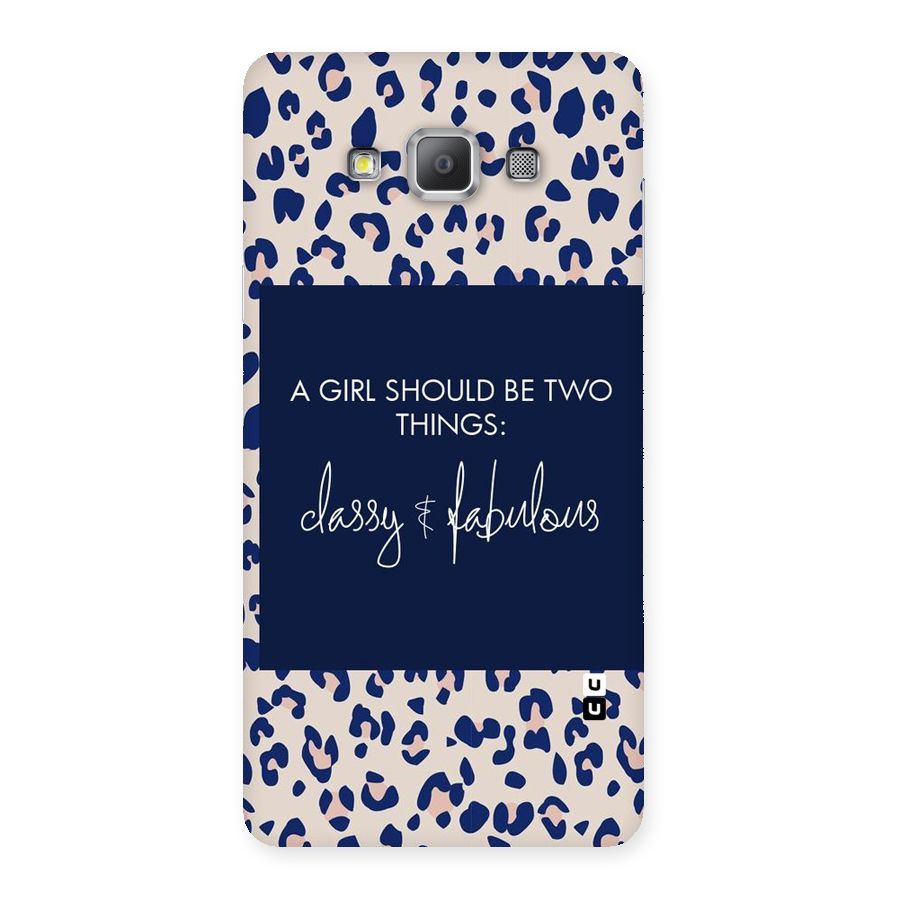Classy and Fabulous Back Case for Galaxy A7