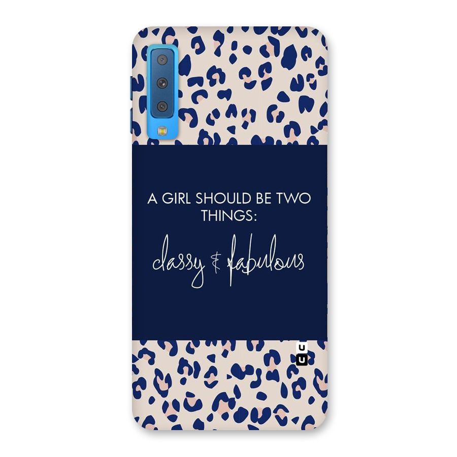 Classy and Fabulous Back Case for Galaxy A7 (2018)