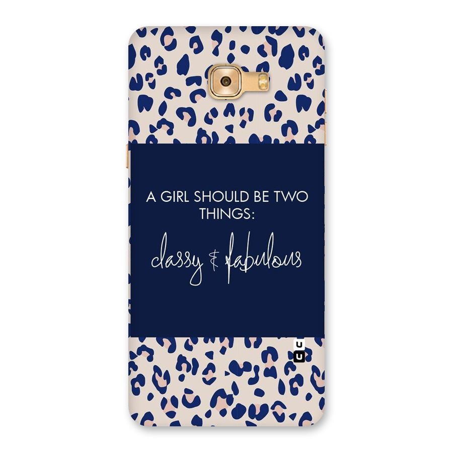 Classy and Fabulous Back Case for Galaxy C9 Pro