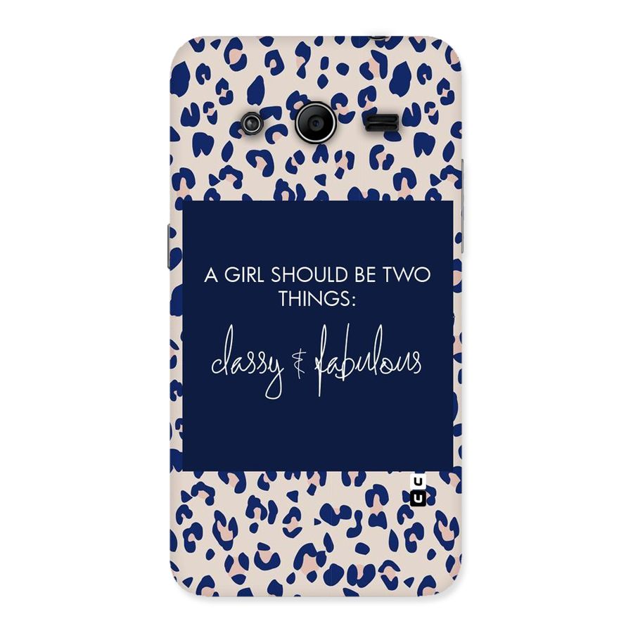 Classy and Fabulous Back Case for Galaxy Core 2