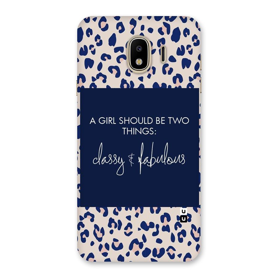 Classy and Fabulous Back Case for Galaxy J4