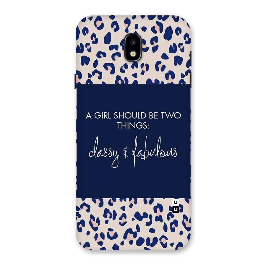 Classy and Fabulous Back Case for Galaxy J7 Pro