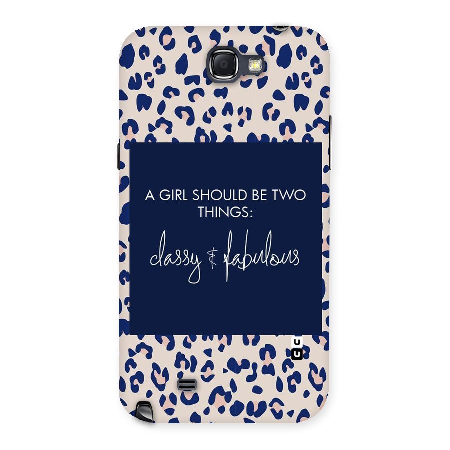 Classy and Fabulous Back Case for Galaxy Note 2