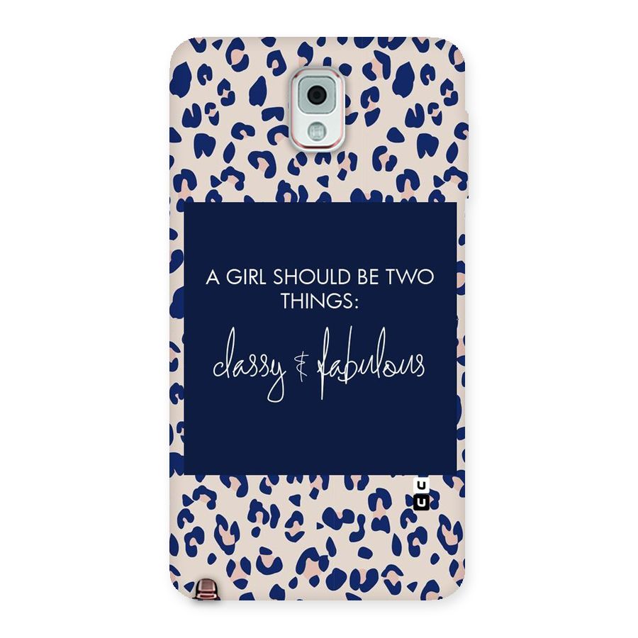 Classy and Fabulous Back Case for Galaxy Note 3