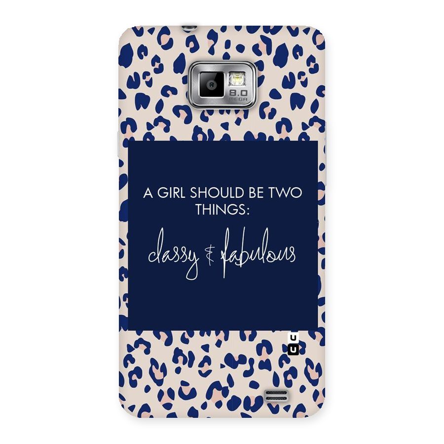 Classy and Fabulous Back Case for Galaxy S2