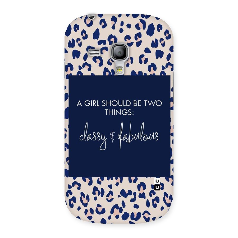 Classy and Fabulous Back Case for Galaxy S3 Mini