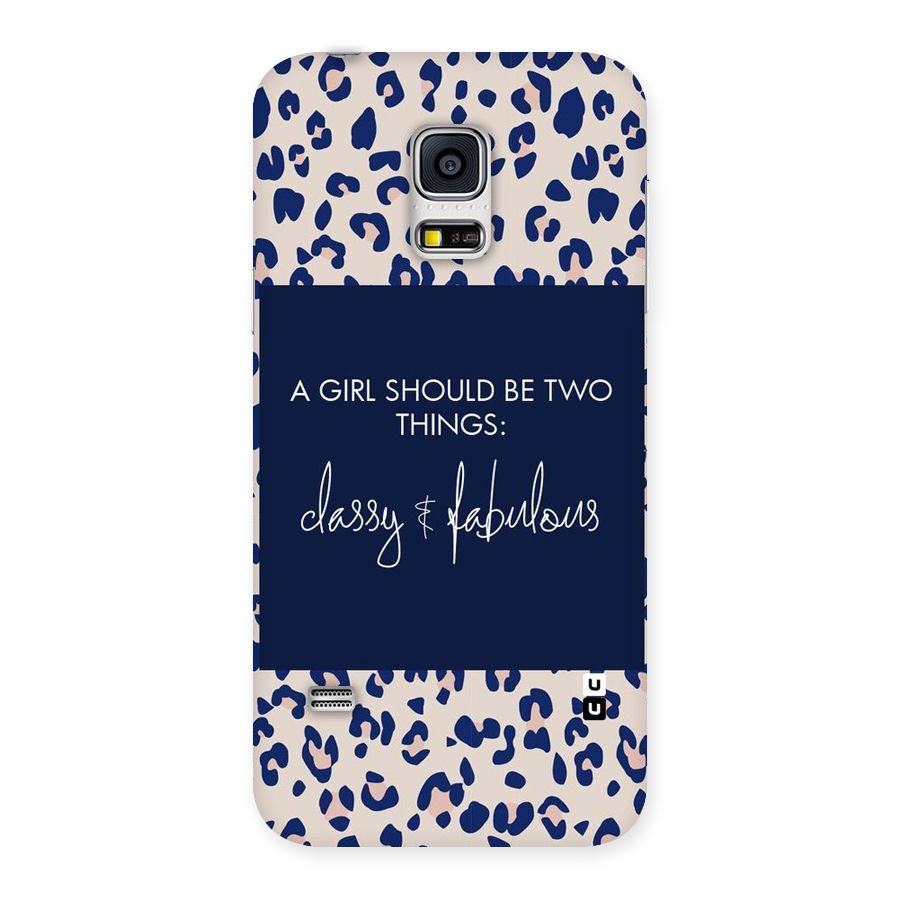 Classy and Fabulous Back Case for Galaxy S5 Mini