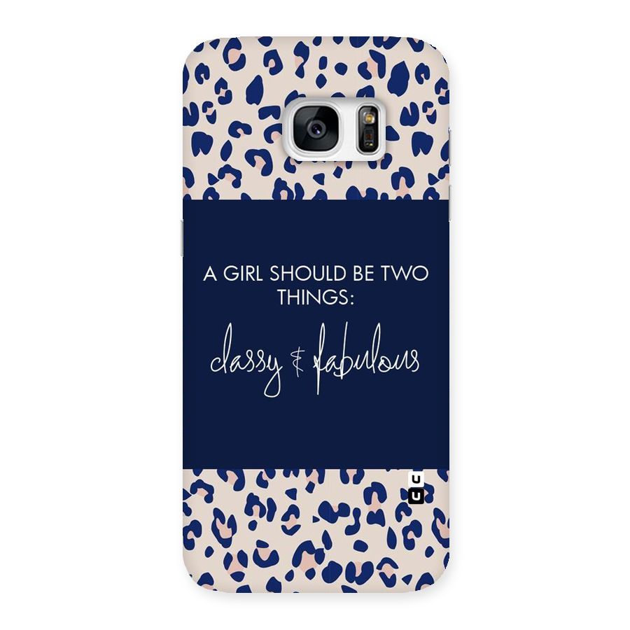 Classy and Fabulous Back Case for Galaxy S7 Edge