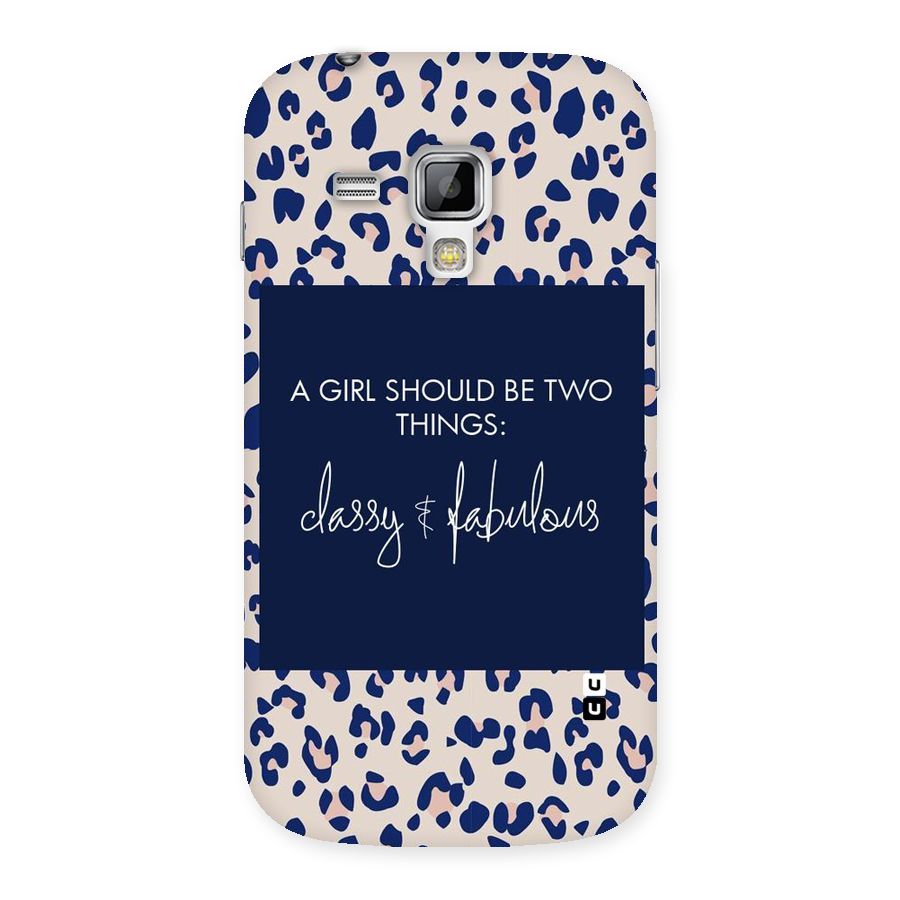 Classy and Fabulous Back Case for Galaxy S Duos