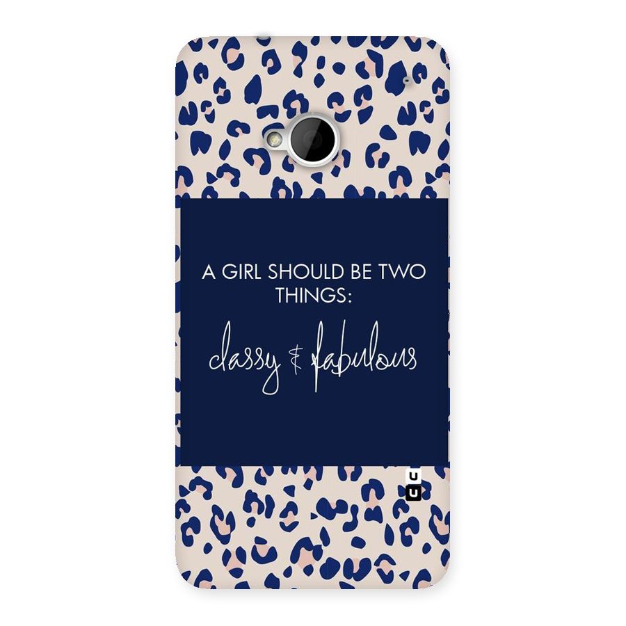 Classy and Fabulous Back Case for HTC One M7