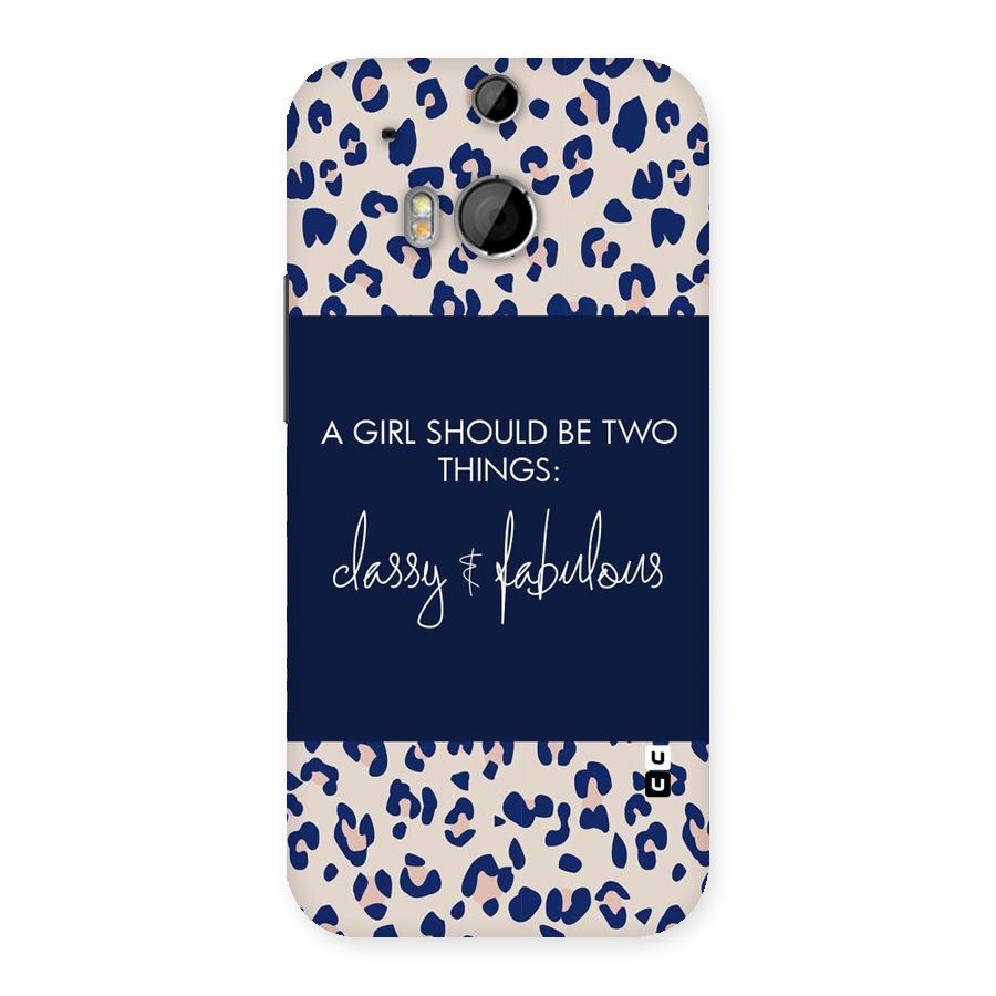 Classy and Fabulous Back Case for HTC One M8