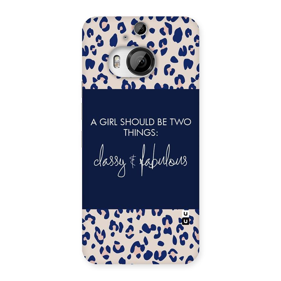 Classy and Fabulous Back Case for HTC One M9 Plus