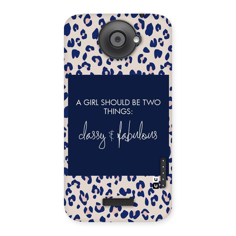 Classy and Fabulous Back Case for HTC One X