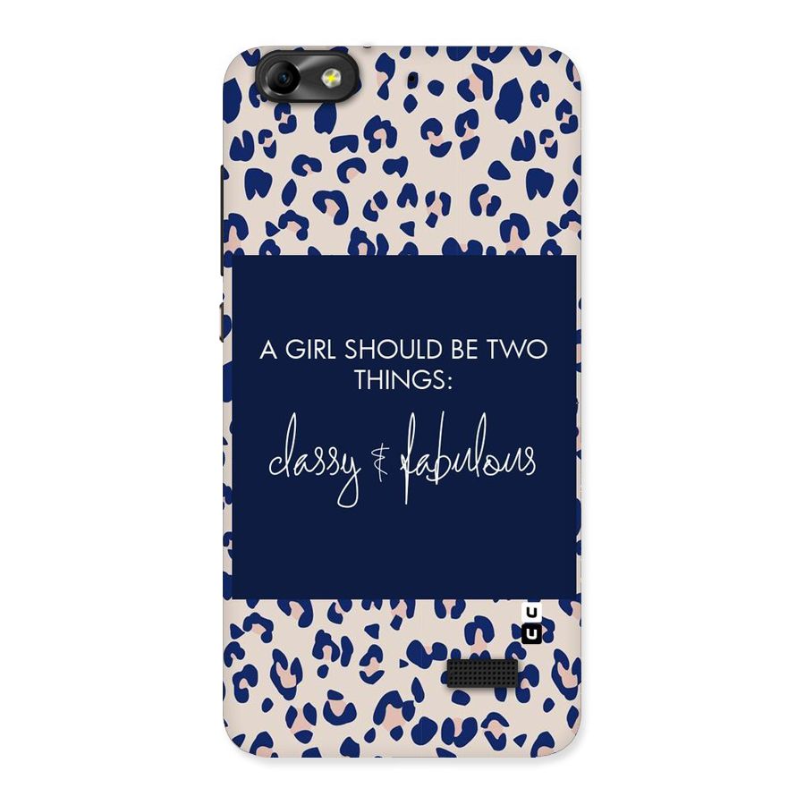 Classy and Fabulous Back Case for Honor 4C