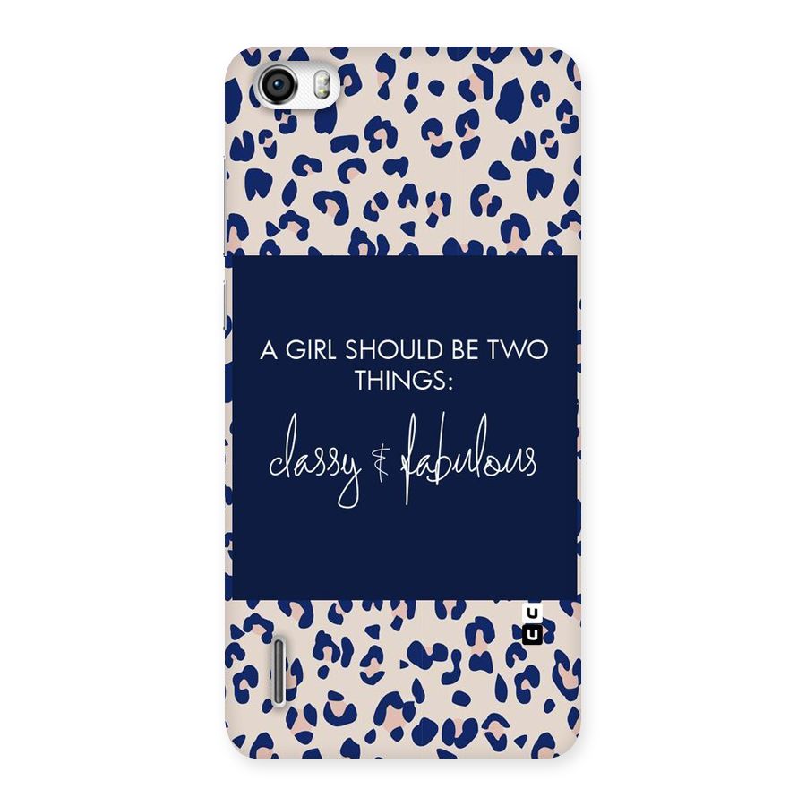 Classy and Fabulous Back Case for Honor 6
