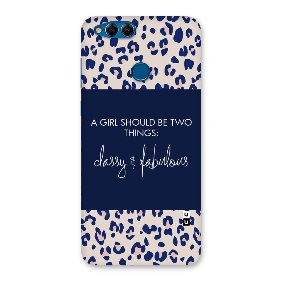 Classy and Fabulous Back Case for Honor 7X