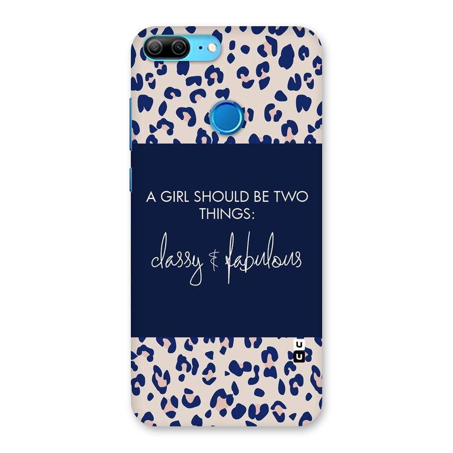 Classy and Fabulous Back Case for Honor 9 Lite