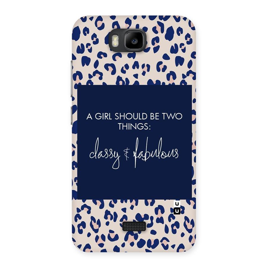 Classy and Fabulous Back Case for Honor Bee