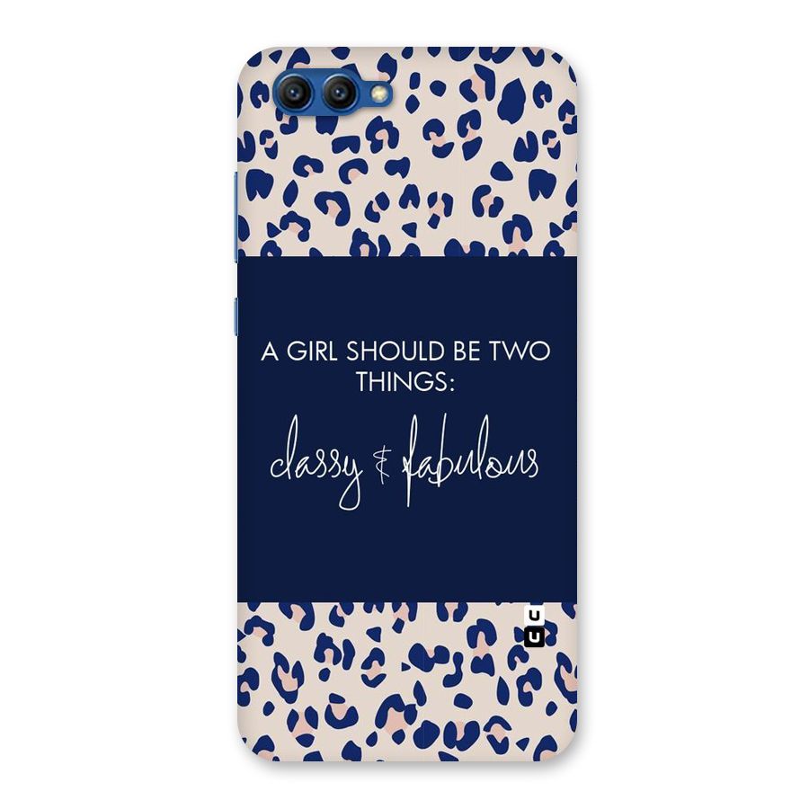 Classy and Fabulous Back Case for Honor View 10