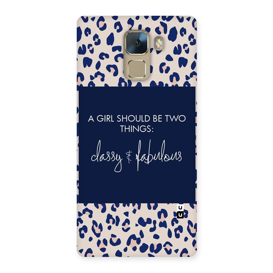 Classy and Fabulous Back Case for Huawei Honor 7