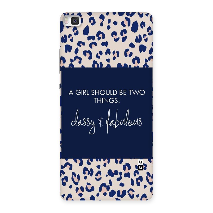 Classy and Fabulous Back Case for Huawei P8