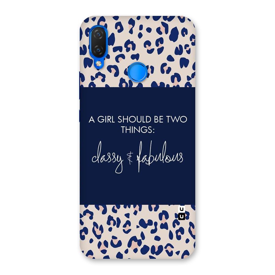 Classy and Fabulous Back Case for Huawei P Smart+
