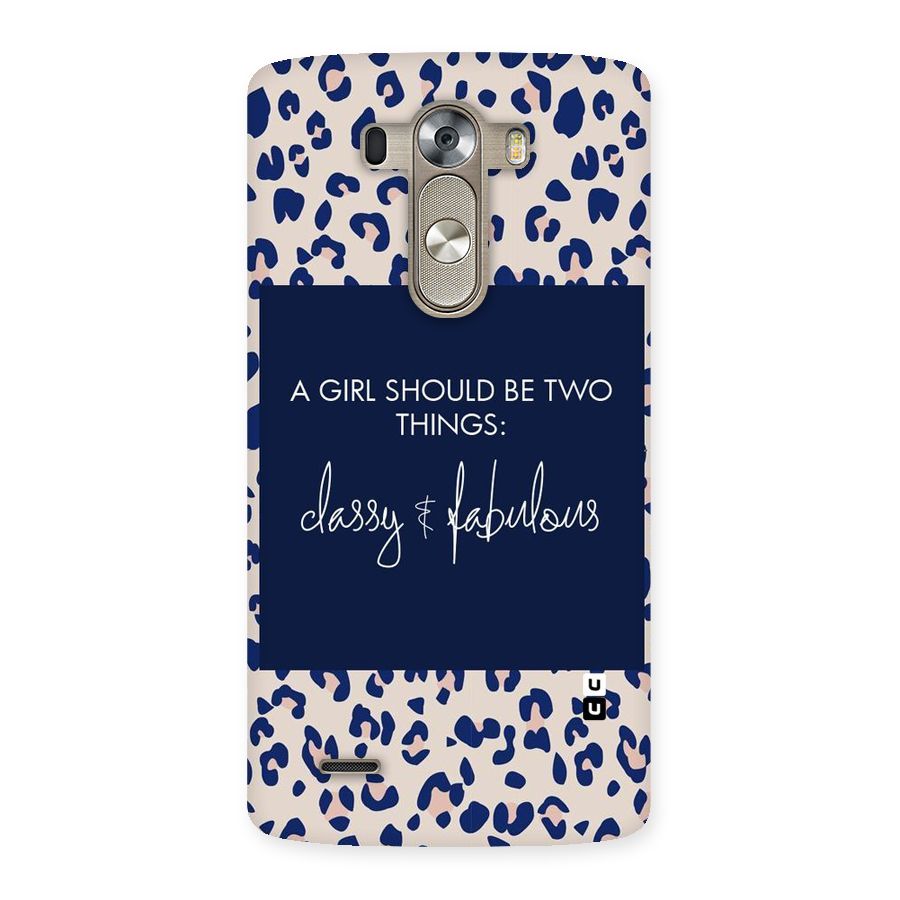Classy and Fabulous Back Case for LG G3