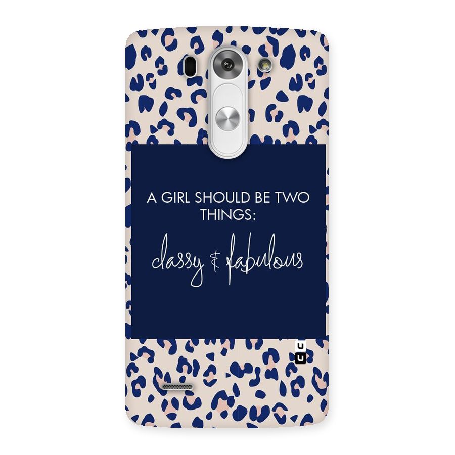 Classy and Fabulous Back Case for LG G3 Beat