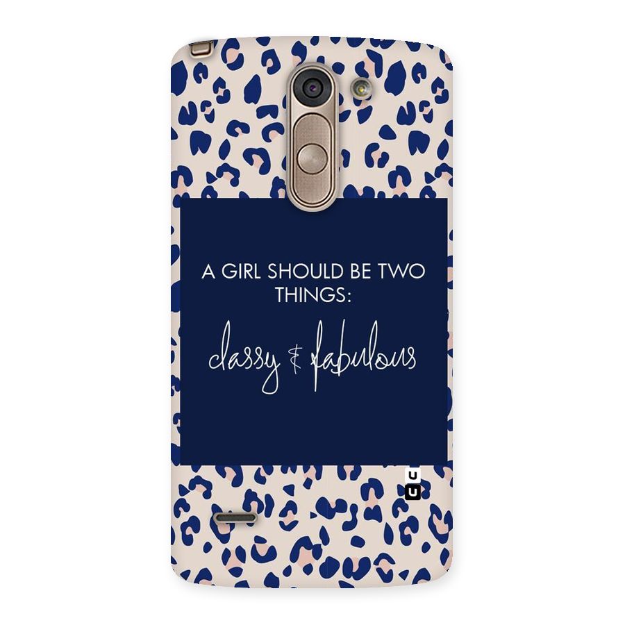 Classy and Fabulous Back Case for LG G3 Stylus