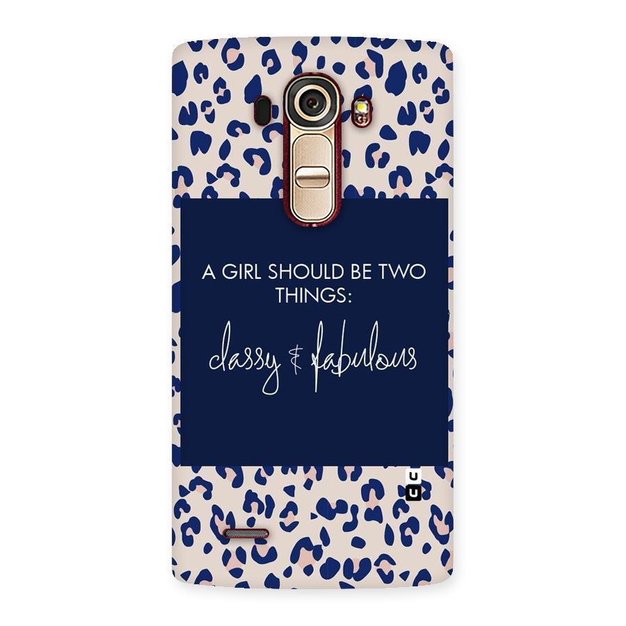 Classy and Fabulous Back Case for LG G4