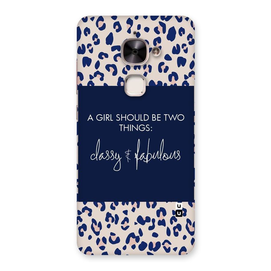 Classy and Fabulous Back Case for Le 2